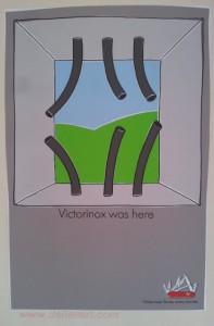 An ad for Victorinox knife 1